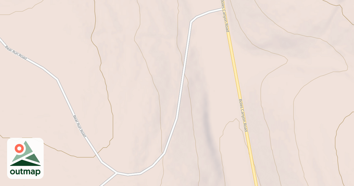 Map of BEAR RUN