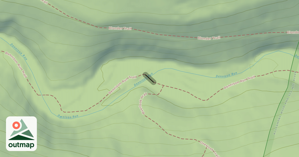 Map of Dennison Run Trail