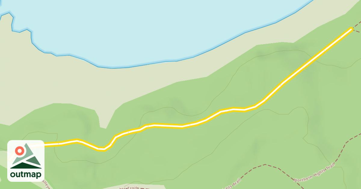 Map of Northern Lights Trail