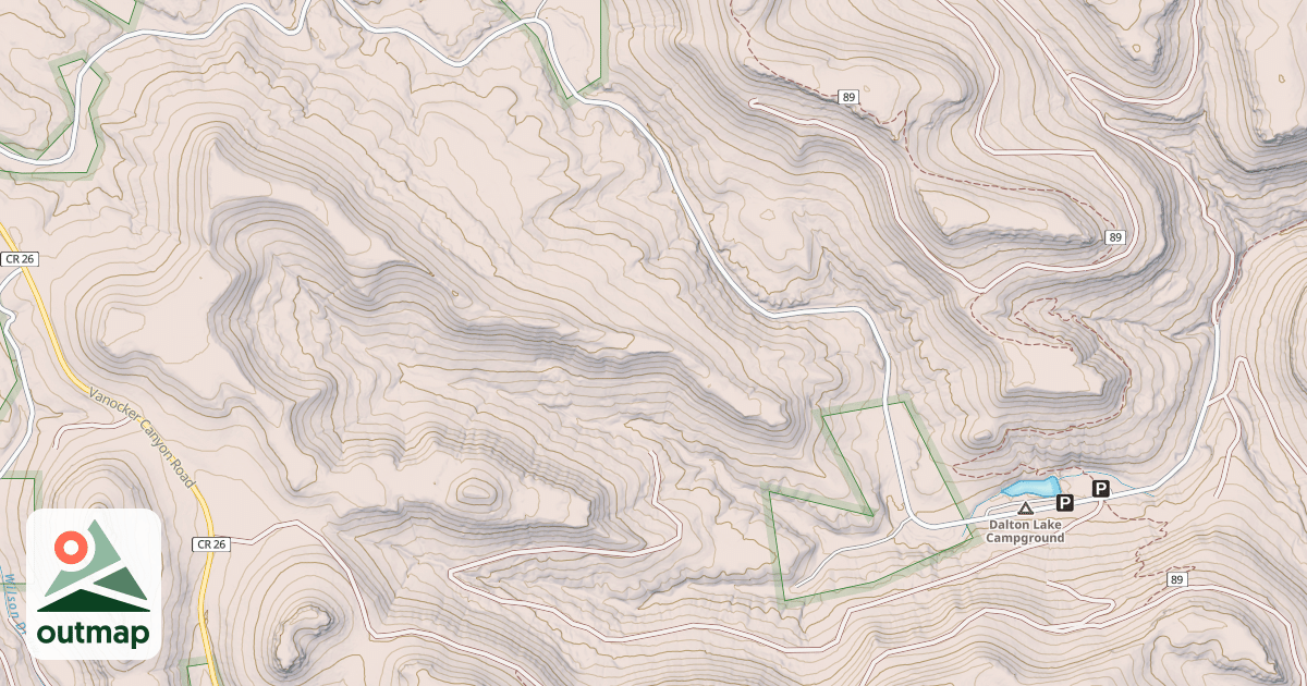 Map of DALTON LAKE BR 1A