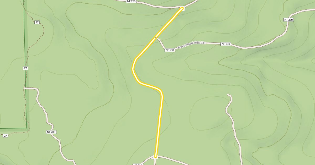 Map preview of Forest Road 4615