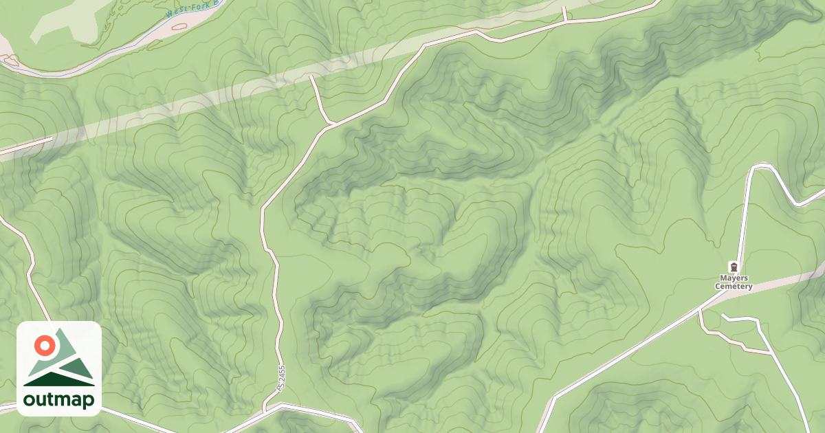 Map of MAYES CEMETERY