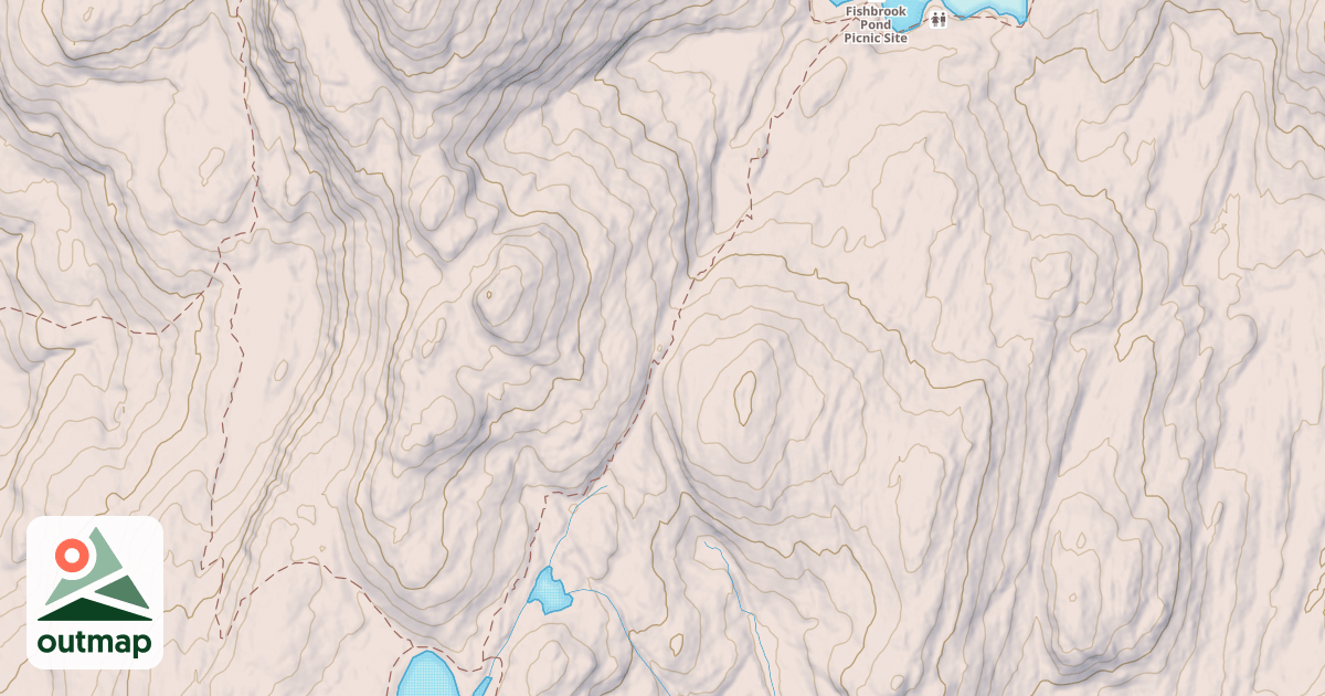 Map of Fishbrook Pond Trail