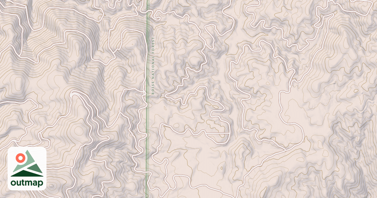 Map of BEAVER CREEK CUTOFF