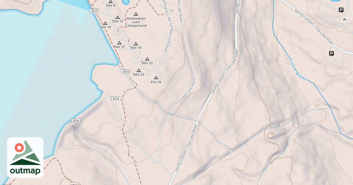 Map of CRYSTAL LAKE