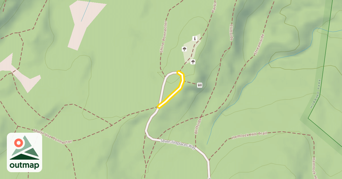Map of Seven Fireplaces Way