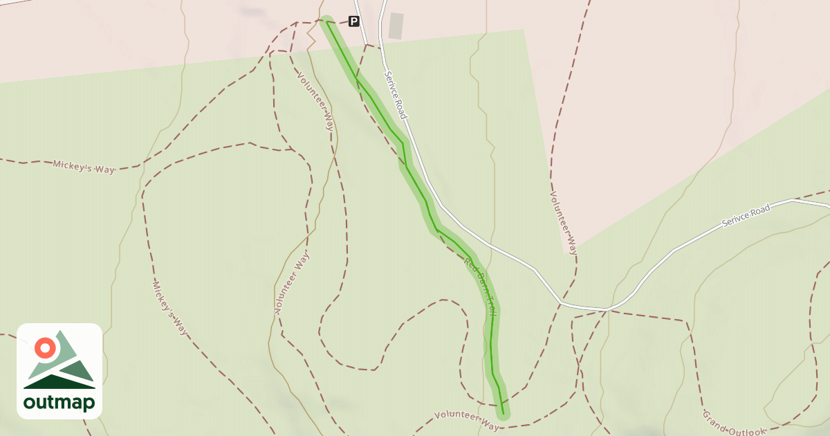 Map of Red Barn Trail North