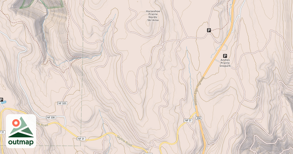 Map of USFS Motor Vehicle Use Map Trails 18097