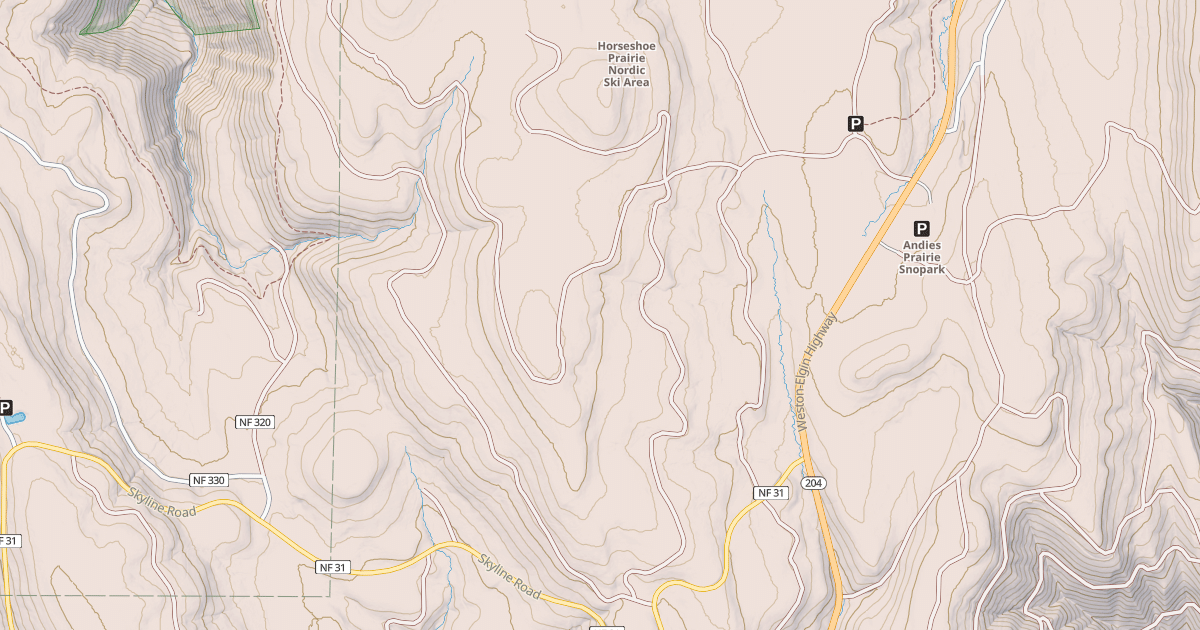 Map preview of USFS Motor Vehicle Use Map Trails 18097