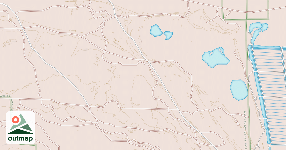 Map of Black Lake Trail