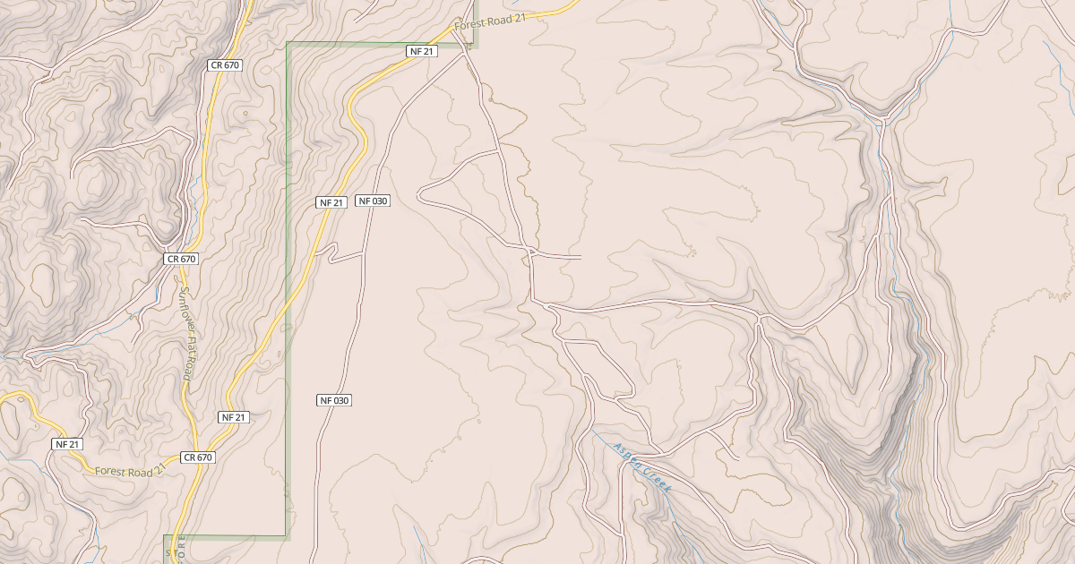 Map preview of USFS National Forest System Roads {E6927851-A234-495B-9E31-90E42BE2673E}