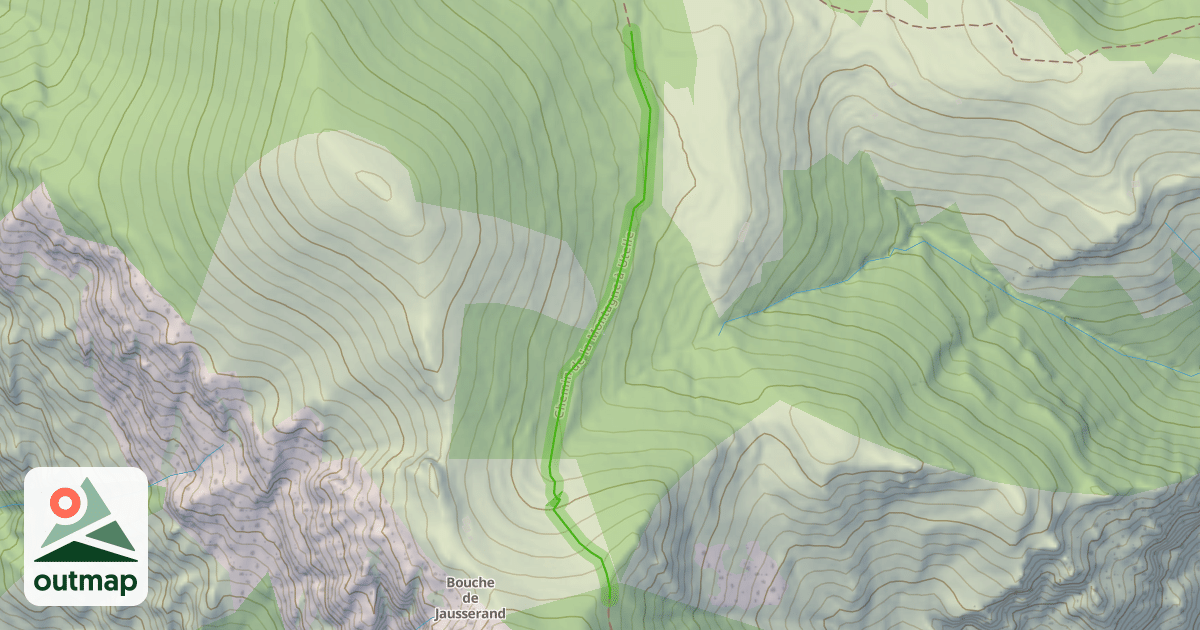 Map of Chemin de la Montagne à Utelle
