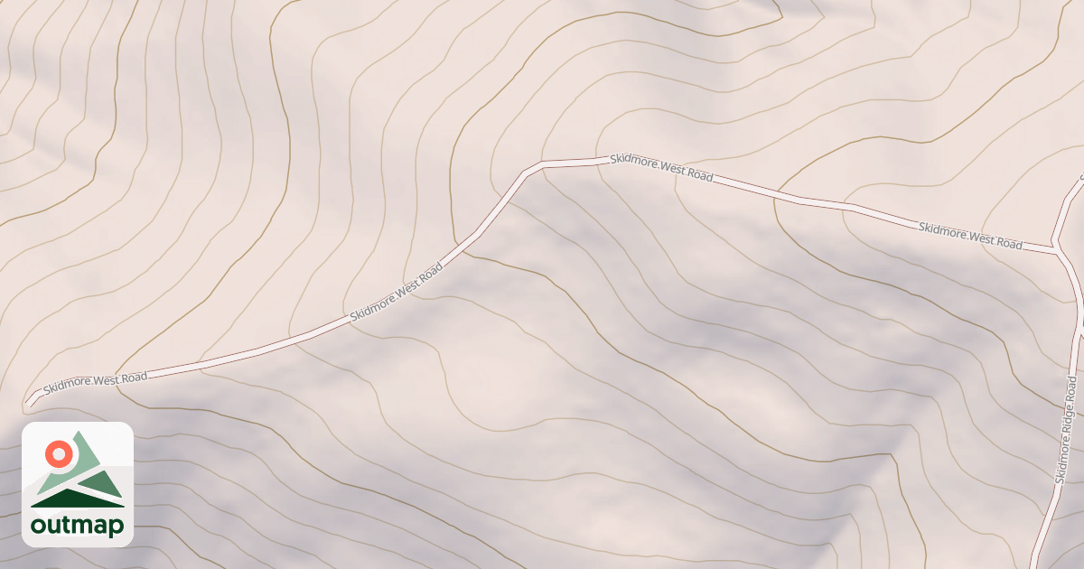 Map of SKIDMORE WEST