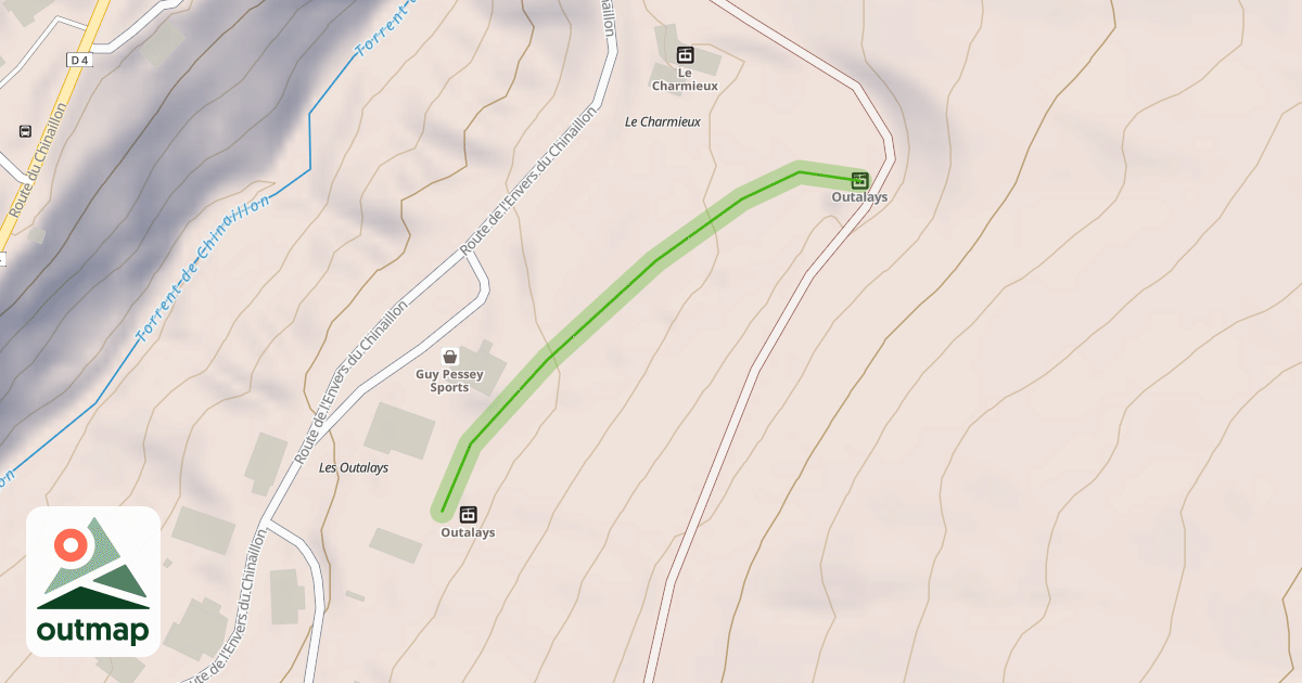 Map of Espace débutant des Outalays