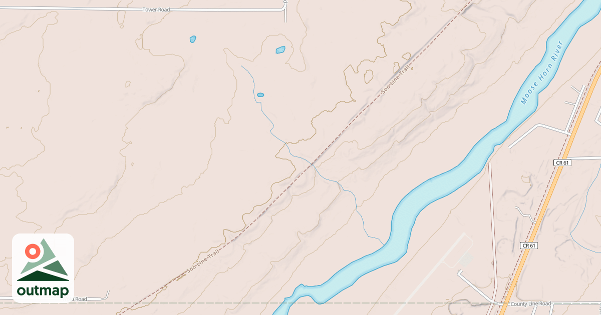 Map of Soo Line South: Carlton