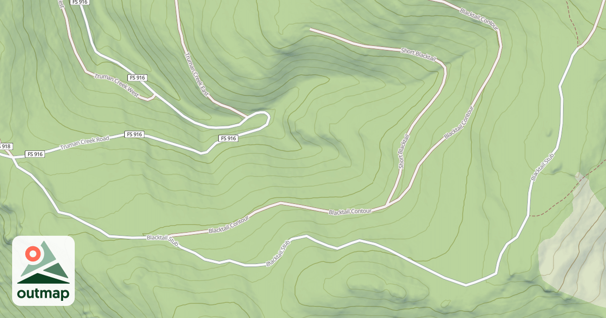 Map of BLACKTAIL STUB