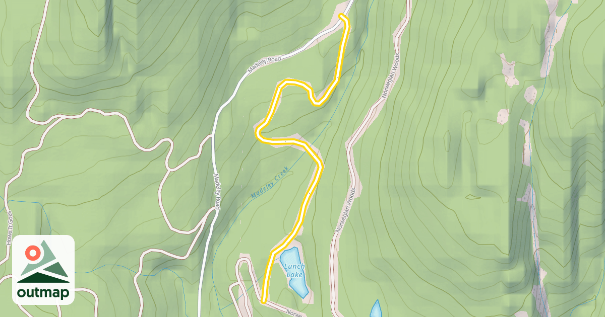 Map of Lunch Lake