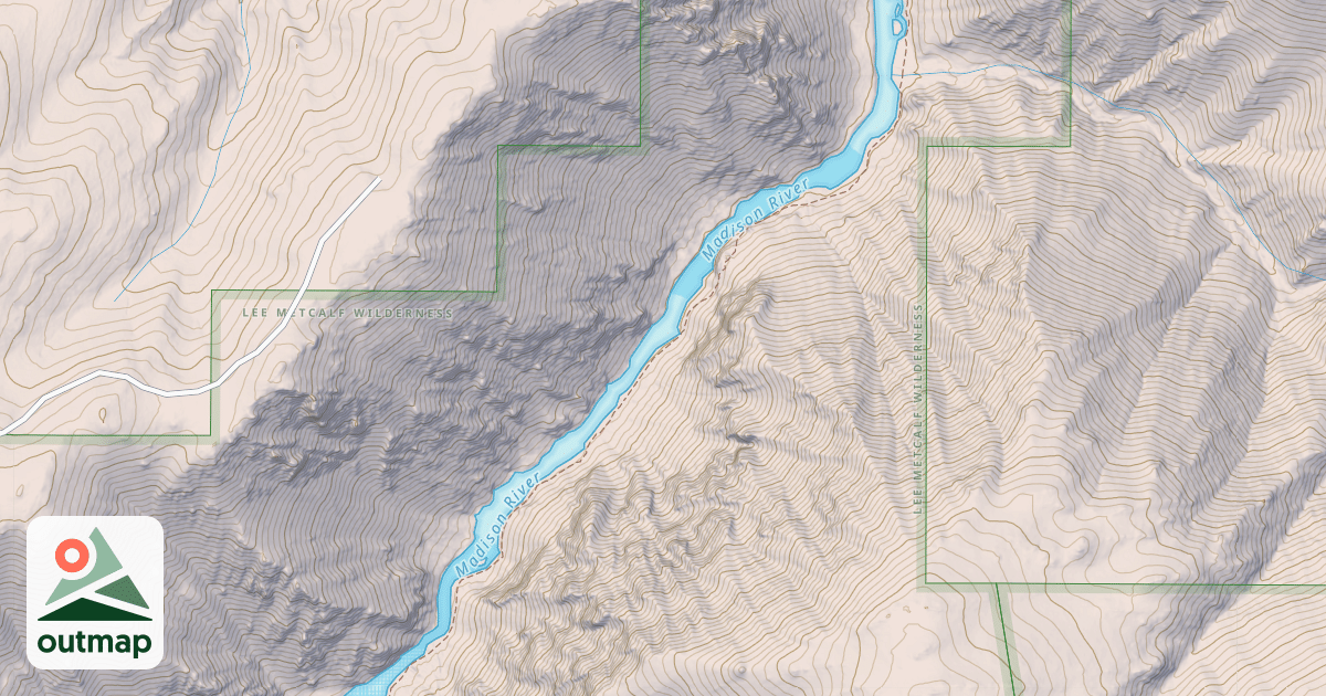 Map of Bear Trap Trail - Nrt
