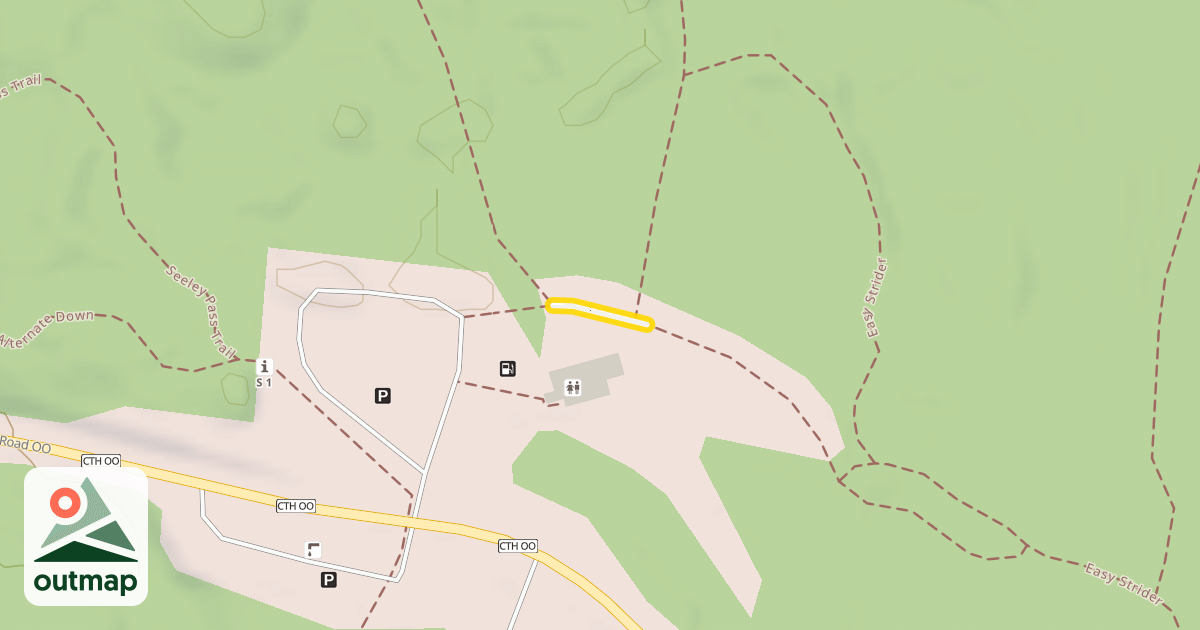 Map of Birkebeiner Trail/Big Easy/Easy Strider
