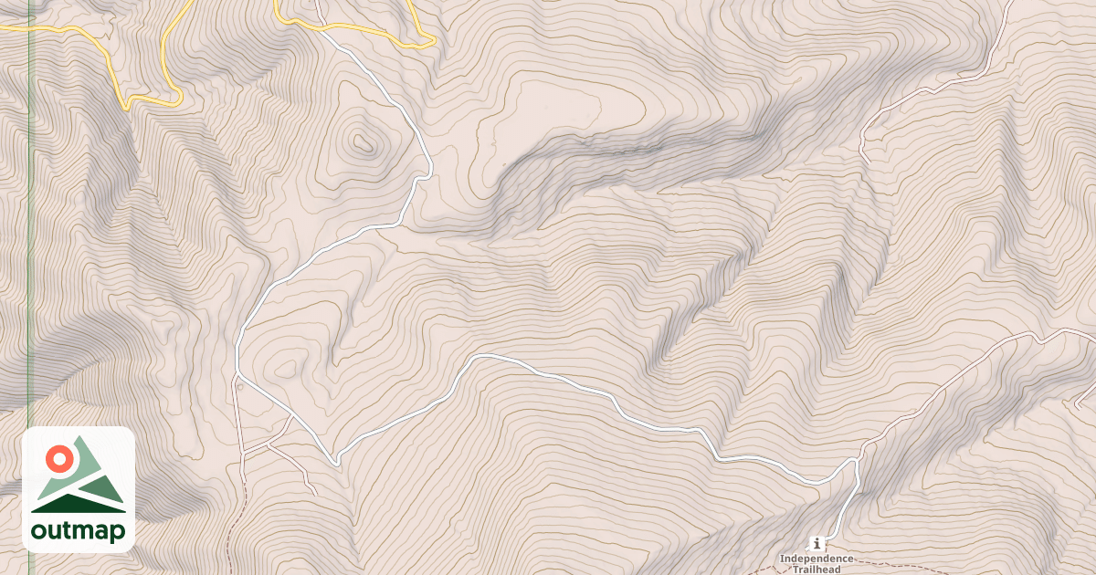 Map of INDEPENDENCE LAKE
