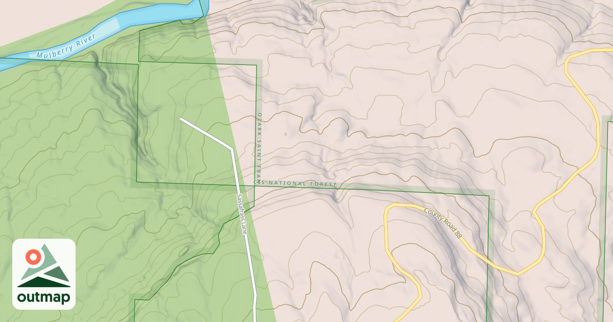 Map of USFS National Forest System Roads {3824E972-AE0C-4257-9E2F-04F64C1D4329}