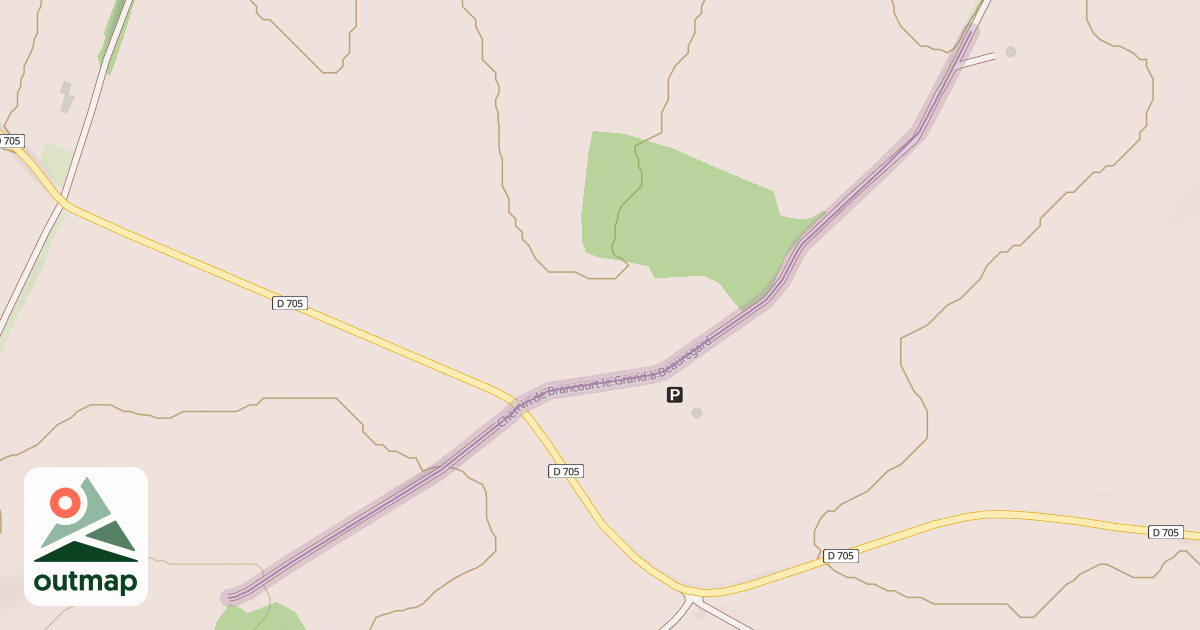 Map of Chemin de Brancourt le Grand à Beauregard