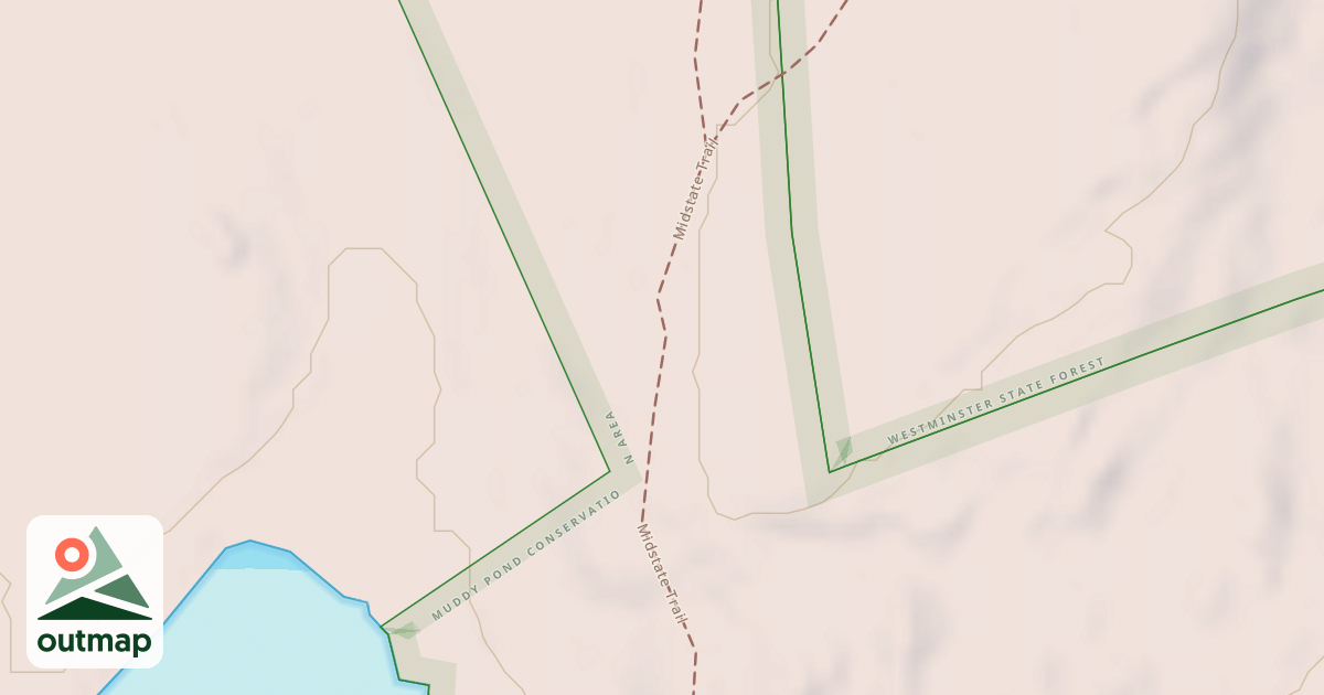 Map of Midstate Trail