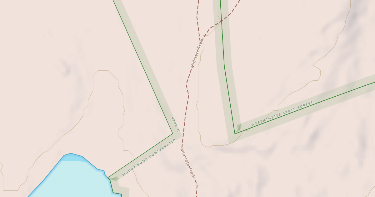 Map preview of Midstate Trail