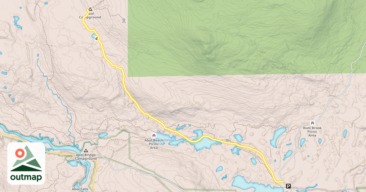 Map of Park Tote Road