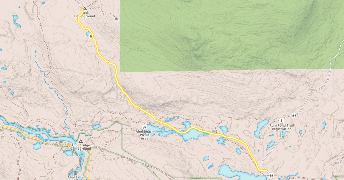 Map preview of Park Tote Road