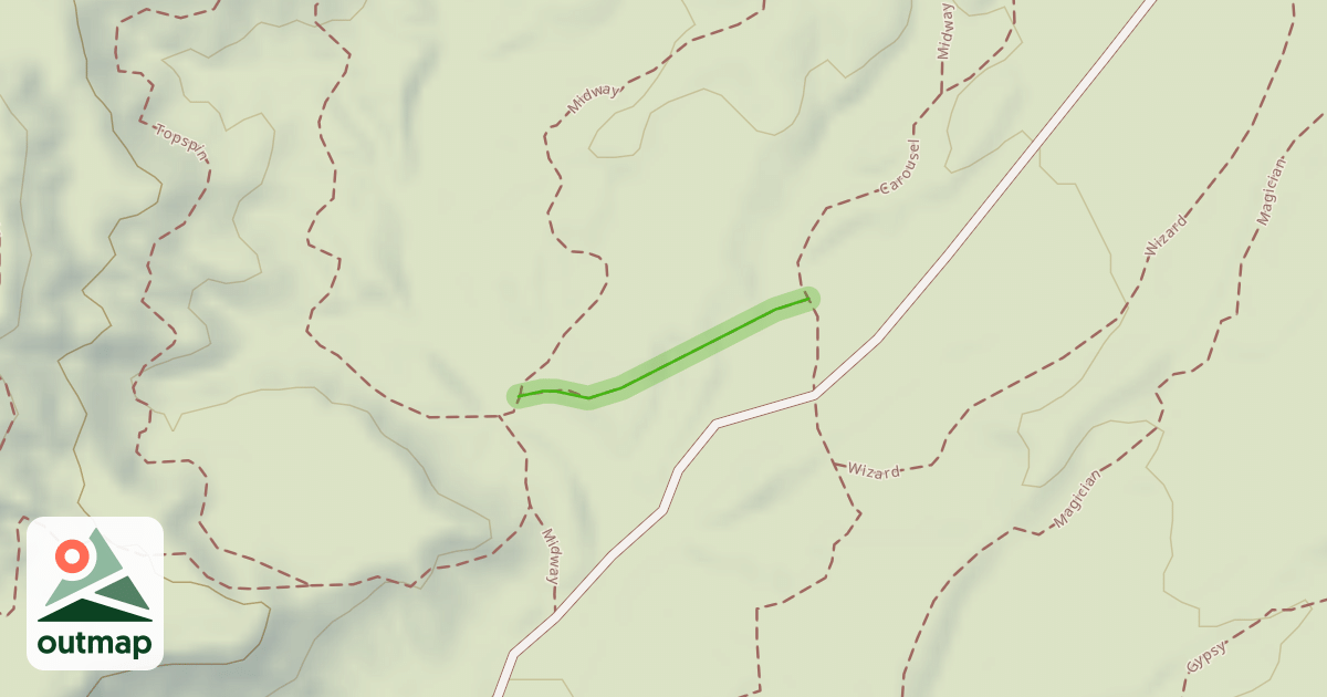 Map of Midway Trail