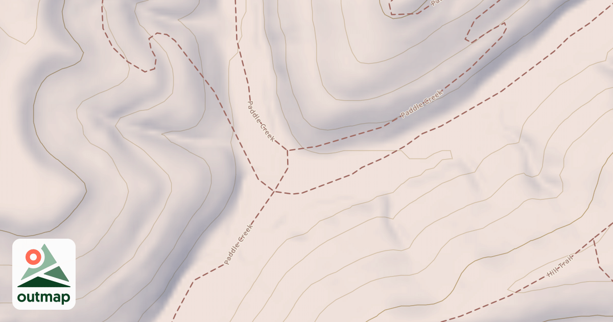 Map of IR PADDLE CREEK TRAILHEAD