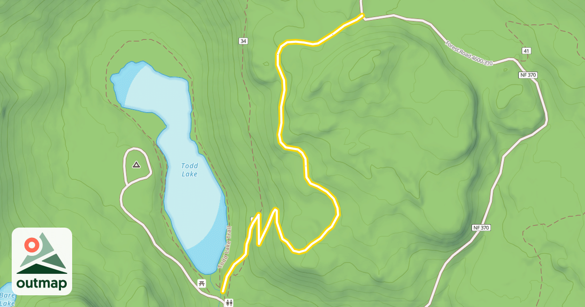 Map of Todd Ridge Trail