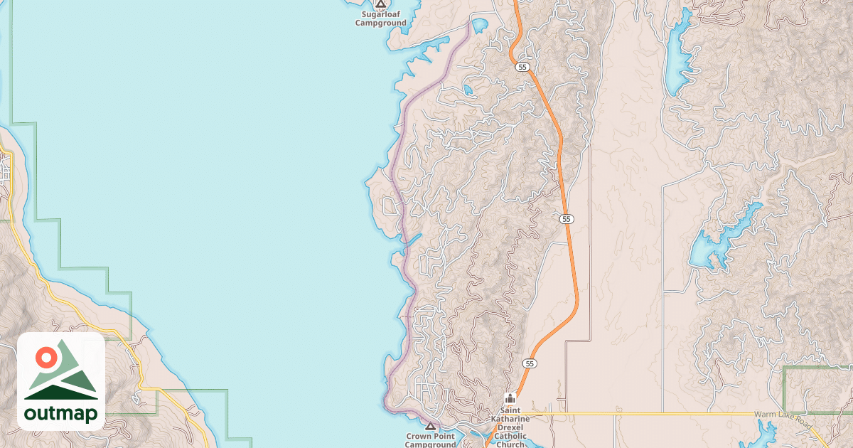 Map of Crown Point Trail