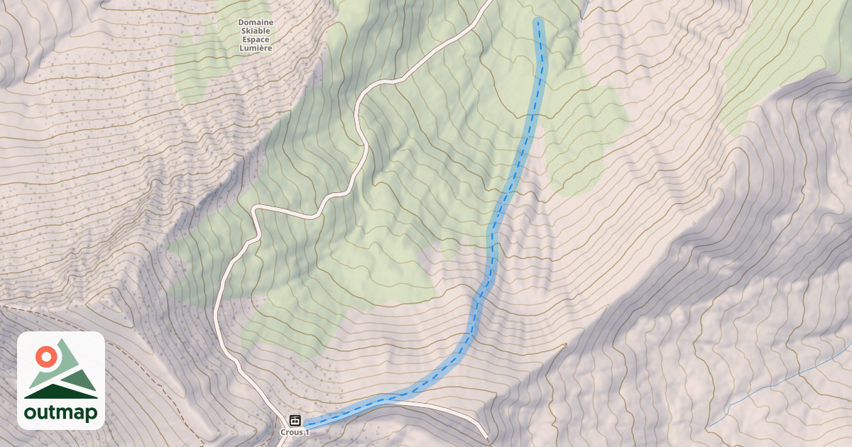 Map of Aigle - Tracé alternatif