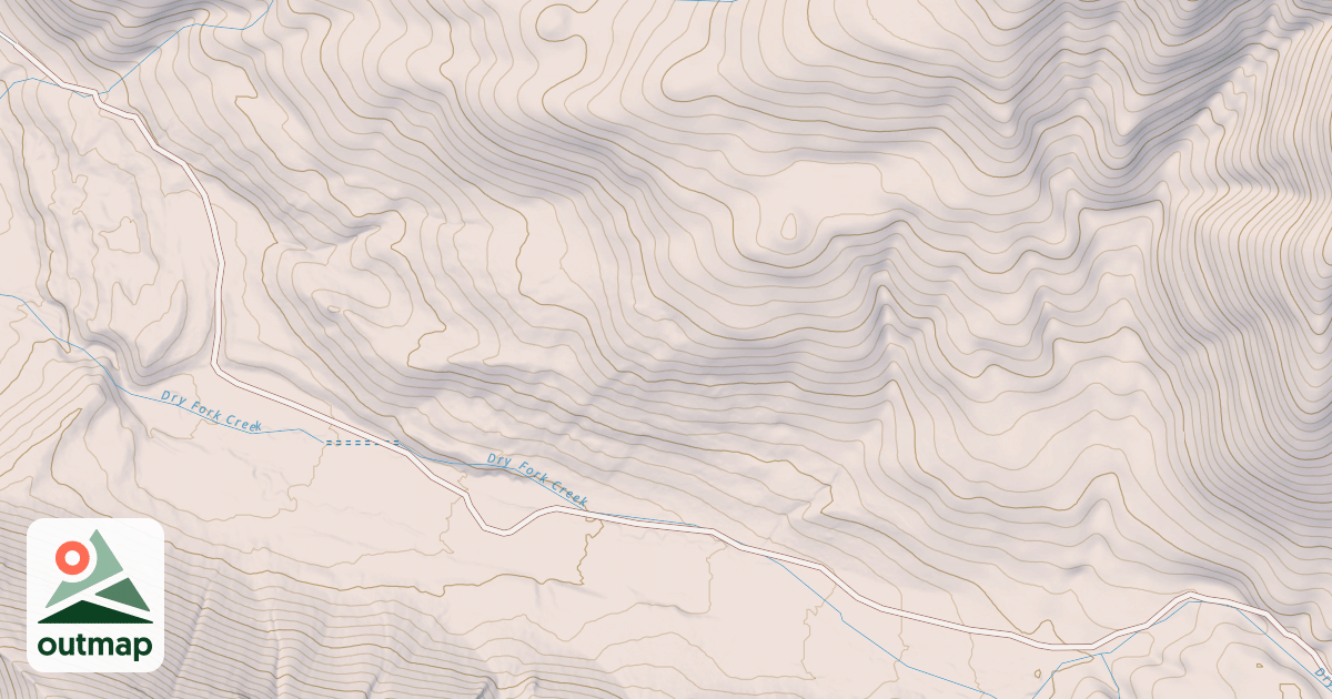Map of DRY FORK
