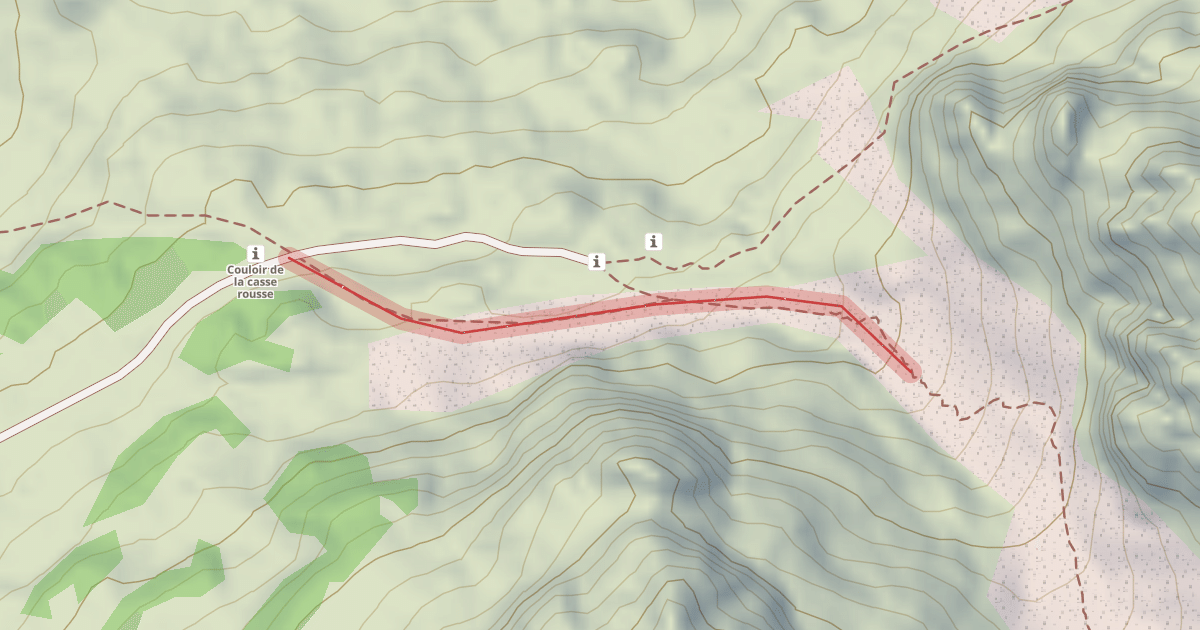 Map preview of Couloir de Casserousse