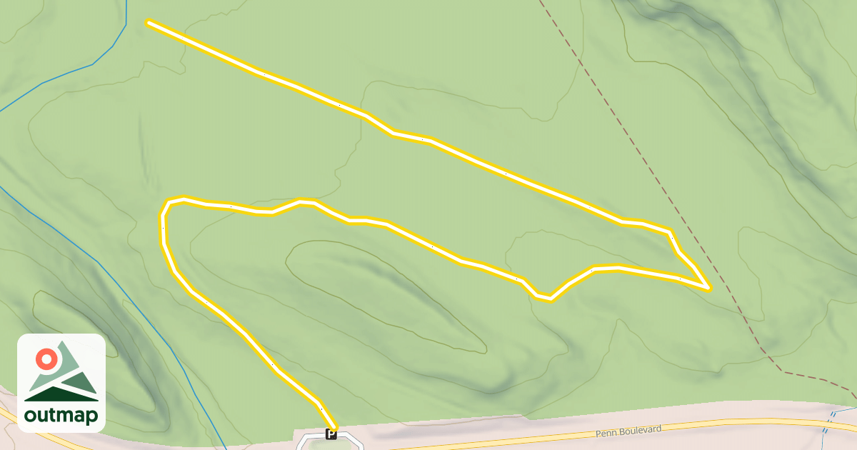 Map of Northwoods Ski Trails