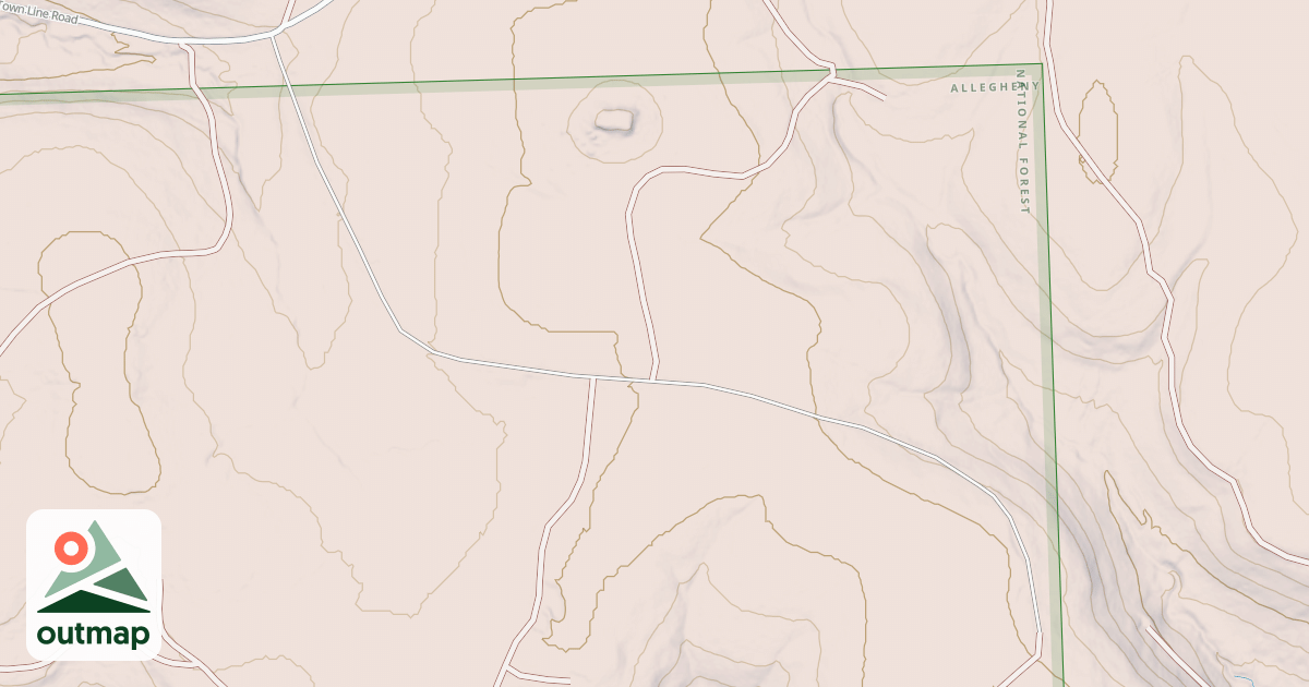 Map of TOWNLINE RUN