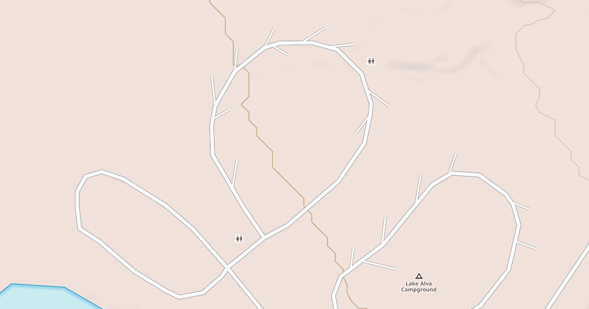 Map preview of LAKE ALVA CAMP LOOP B