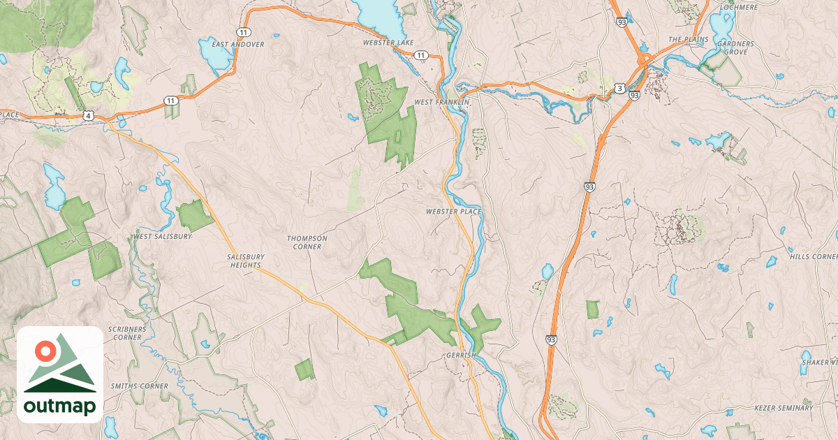 Map of Northern Rail Trail