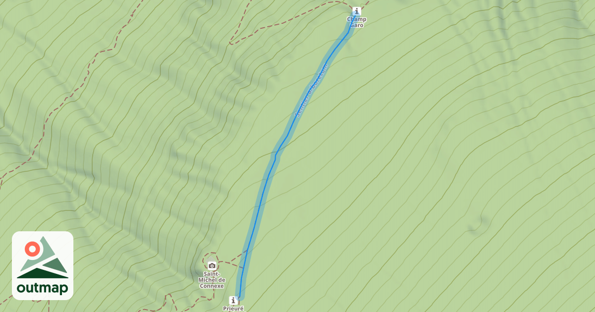 Map of Sentier arboretum