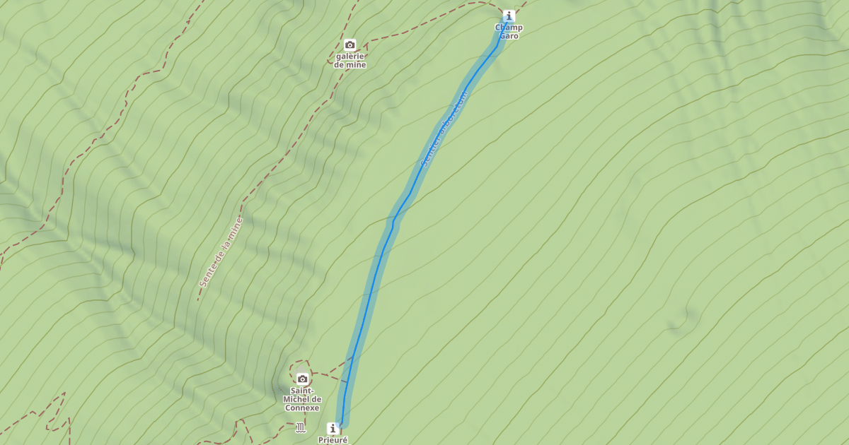 Map preview of Sentier arboretum