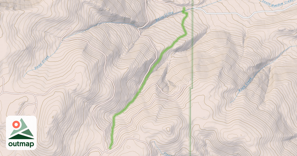 Map of Virginia Creek Trail