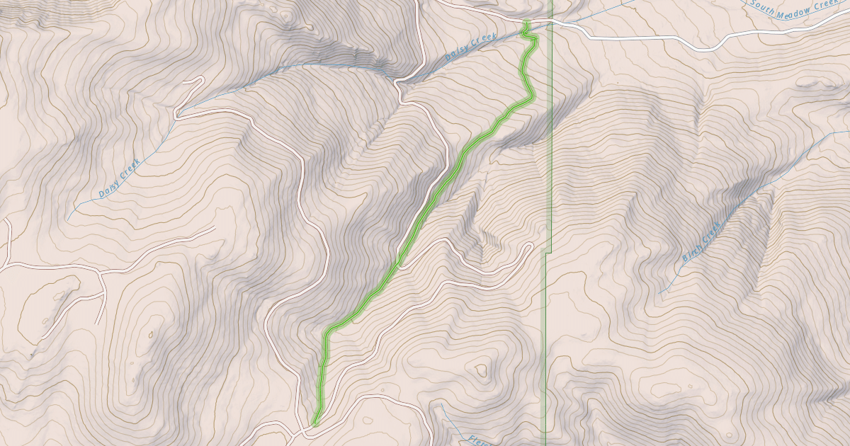 Map preview of Virginia Creek Trail