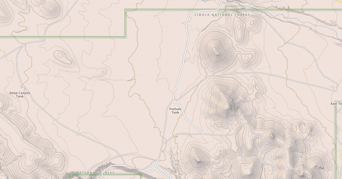 Map preview of USFS National Forest System Roads {76542A07-5FD8-48DD-938C-055722FBF7FA}