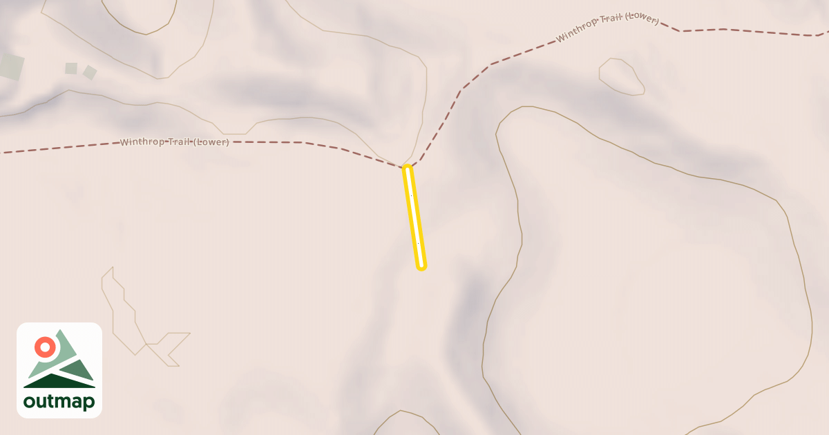 Map of Winthrop Trail (Lower)