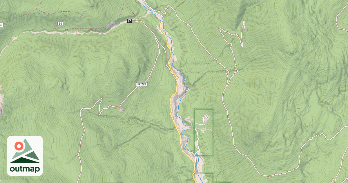 Map of PACK RIVER