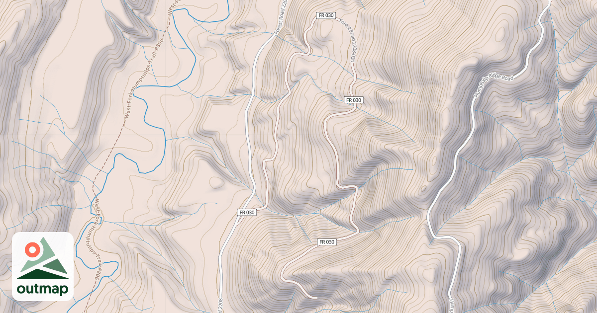 Map of USFS Motor Vehicle Use Map Roads {86E6D50A-2CE6-4158-AF08-BA6163E11935}
