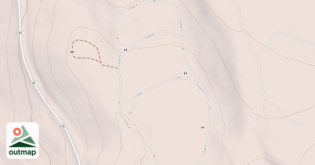 Map of SCOUT MTN. CG LOOP C